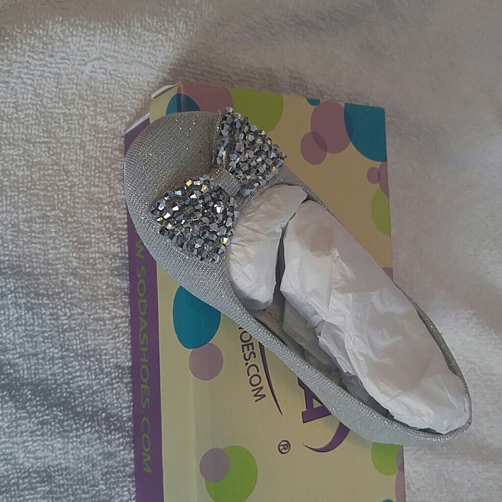 Girls silver shoes